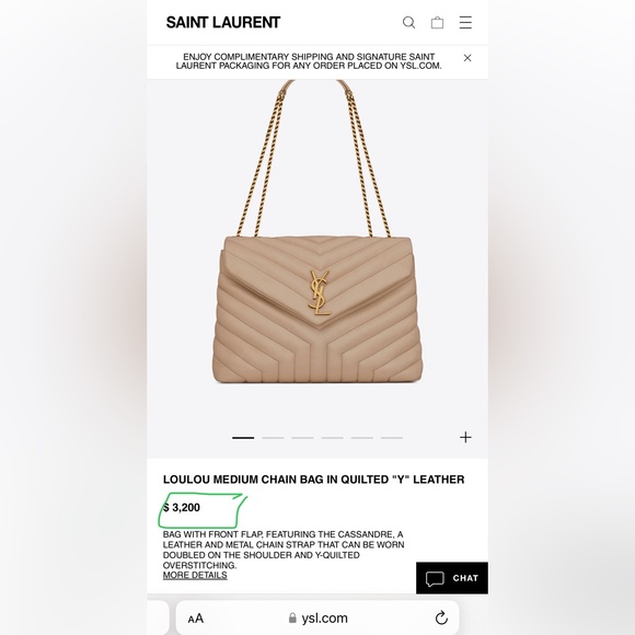 A106- 💯 % authentic YSL LouLou bag - Picture 12 of 12